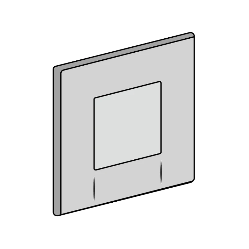 Geberit Tango Pneumatic Urinal Flush Plate - Matt Chrome 3 Geberit Tango Pneumatic Urinal Flush Plate - Matt Chrome