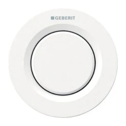Geberit Type 01 Pneumatic Single Flush Button - White
