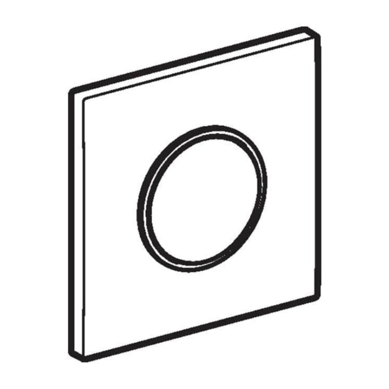 Geberit Type 10 Pneumatic Urinal Flush Plate - Matt/bright Chrome 3 Geberit Type 10 Pneumatic Urinal Flush Plate - Matt/bright Chrome