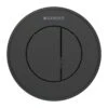 Geberit Type 10 Pnuematic Dual Flush Button - Matt Black -Home Bathroom Store geberit type 10 pnuematic dual flush button matt black 116.055.dw .1