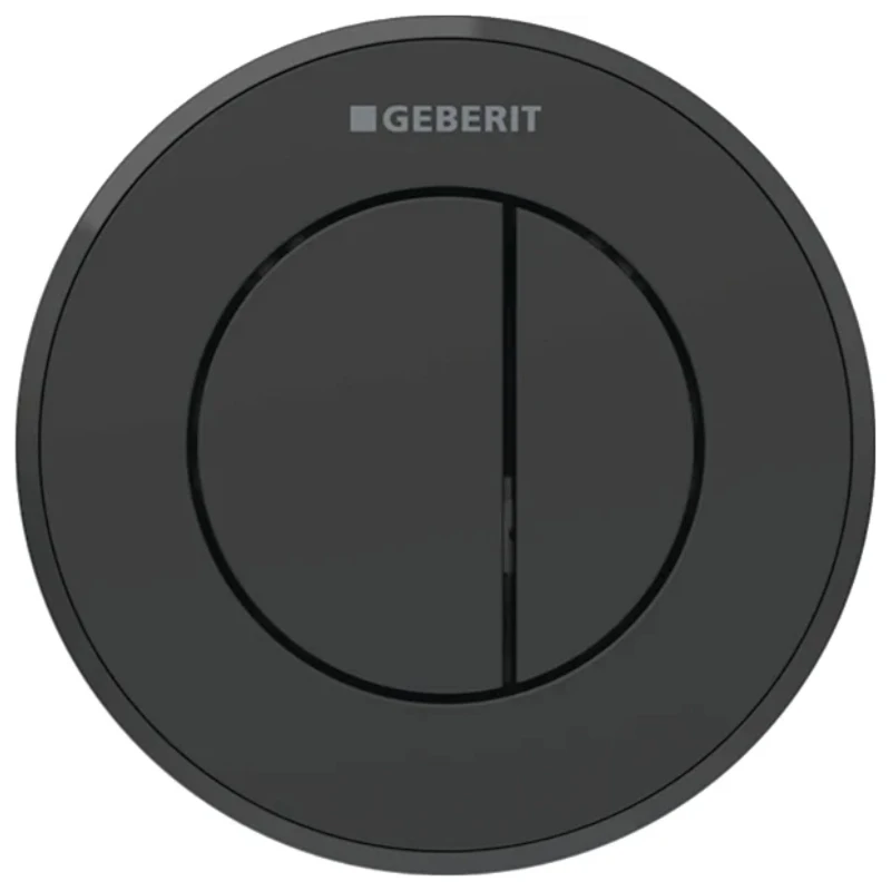 Geberit Type 10 Pnuematic Dual Flush Button - Sigma Concealed Cistern - Black 3 Geberit Type 10 Pnuematic Dual Flush Button - Sigma Concealed Cistern - Black