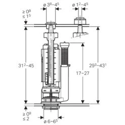 Geberit Type 290 Dual Flush Valve 7 Geberit Type 290 Dual Flush Valve -Home Bathroom Store geberit type 290 dual flush valve 282.350.21.2 1