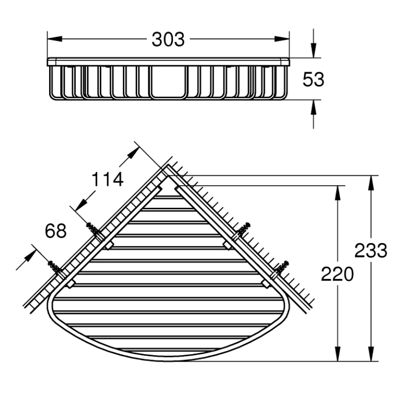 Grohe Bau Cosmopolitan Soap Wire Basket - Large - Chrome 4 Grohe Bau Cosmopolitan Soap Wire Basket - Large - Chrome - Image 2