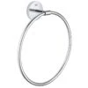 Grohe Bau Cosmopolitan Towel Ring - Chrome -Home Bathroom Store grohe bau cosmopolitan towel ring chrome 40460001