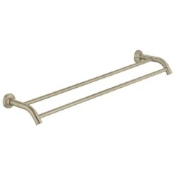 Grohe Essentials Authentic Double Towel Rail - Brushed Nickel