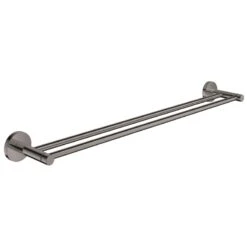 Grohe Essentials Double Towel Rail - Hard Graphite
