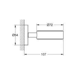 Grohe Essentials Glass/Soap Dish Holder - Brushed Hard Graphite 5 Grohe Essentials Glass/Soap Dish Holder - Brushed Hard Graphite -Home Bathroom Store grohe essentials glass soap dish holder brushed hard graphite 40369al1 1