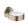 Grohe Essentials Glass/Soap Dish Holder - Brushed Nickel -Home Bathroom Store grohe essentials glass soap dish holder brushed nickel 40369en1
