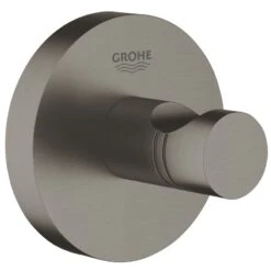 Grohe Essentials Robe Hook - Brushed Hard Graphite