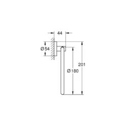 Grohe Essentials Towel Ring - Cool Sunrise -Home Bathroom Store grohe essentials towel ring cool sunrise 40365gl1 2