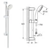 Grohe New Tempesta 100 Rail Set 2 Spray Patterns - Chrome 1 Grohe New Tempesta 100 Rail Set 2 Spray Patterns - Chrome -Home Bathroom Store grohe new tempesta 100 rail set 2 spray patterns 2759800e