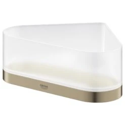 Grohe Selection Corner Shower Tray With Holder - Brushed Nickel 6 Grohe Selection Corner Shower Tray With Holder - Brushed Nickel -Home Bathroom Store grohe selection corner shower tray with holder brushed nickel 41038en0 1