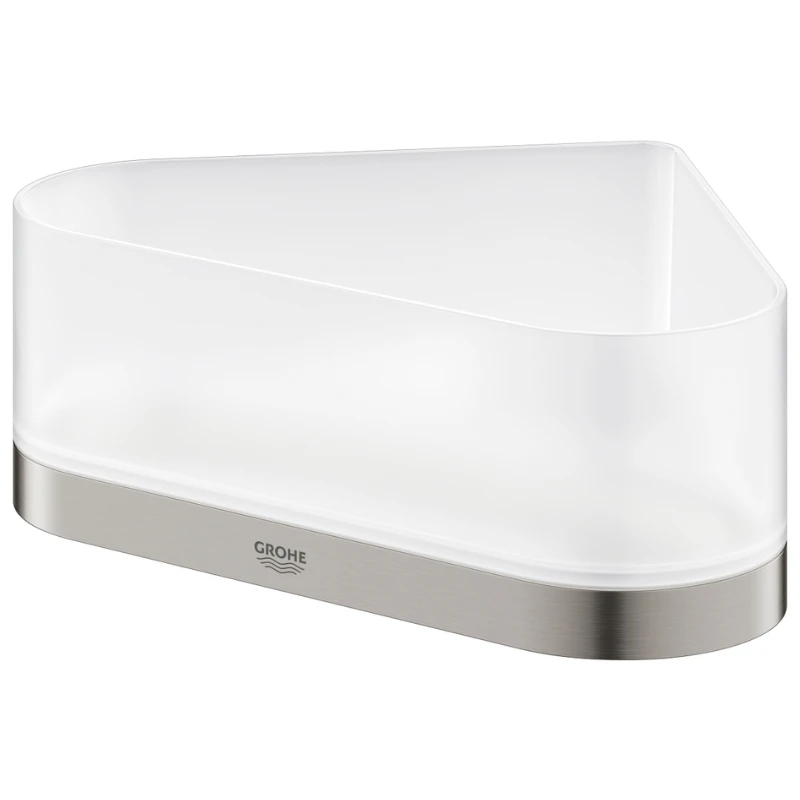 Grohe Selection Corner Shower Tray With Holder - Supersteel 4 Grohe Selection Corner Shower Tray With Holder - Supersteel - Image 2