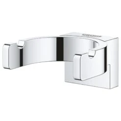 Grohe Selection Double Robe Hook - Chrome -Home Bathroom Store grohe selection double robe hook chrome 41049000 1