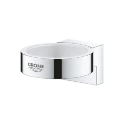 Grohe Selection Glass/Soap Dish Holder - Chrome -Home Bathroom Store grohe selection glass soap dish holder chrome 41027000 1