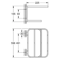 Grohe Selection Multi-Towel Rack - Chrome 7 Grohe Selection Multi-Towel Rack - Chrome -Home Bathroom Store grohe selection multi towel rack chrome 41066000 2