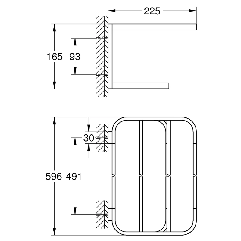 Grohe Selection Multi-Towel Rack - Polished Nickel 5 Grohe Selection Multi-Towel Rack - Polished Nickel - Image 3