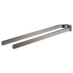 Grohe Selection Towel Holder - Non Pivotable - Hard Graphite -Home Bathroom Store grohe selection towel holder non pivotable hard graphite 41059a00 1