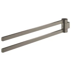 Grohe Selection Towel Holder - Pivotable - Brushed Hard Graphite -Home Bathroom Store grohe selection towel holder pivotable brushed hard graphite 41063al0 1
