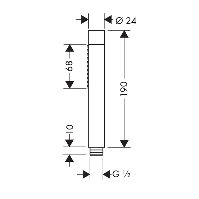 Hansgrohe Axor Starck Baton Shower Head 4 Hansgrohe Axor Starck Baton Shower Head - Image 2