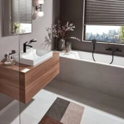 Hansgrohe Pulsify Select S 105 3jet Activation Shower Head - Matt Black 8 Hansgrohe Pulsify Select S 105 3jet Activation Shower Head - Matt Black -Home Bathroom Store hansgrohe pulsify select s 105 3jet activation shower head matt black 24100670 2