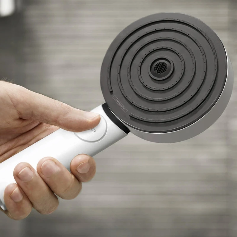 Hansgrohe Pulsify Select S 105 3jet Activation Shower Head - Matt White 4 Hansgrohe Pulsify Select S 105 3jet Activation Shower Head - Matt White - Image 2