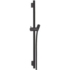 Hansgrohe Unica Shower Rail S Puro - 65cm With Shower Hose - Matt Black