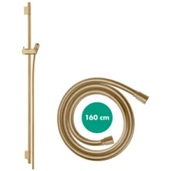 Hansgrohe Unica Shower Rail S Puro - 90cm With Shower Hose - Brushed Bronze 6 Hansgrohe Unica Shower Rail S Puro - 90cm With Shower Hose - Brushed Bronze -Home Bathroom Store hansgrohe unica shower rail s puro 90 cm with shower hose brushed bronze 28631140 1