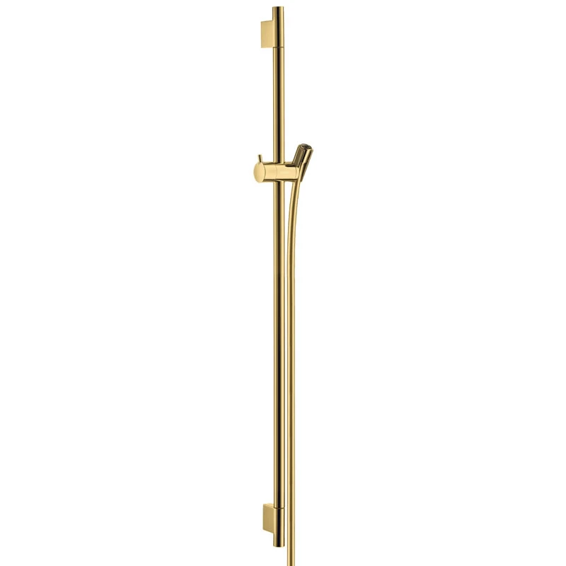 Hansgrohe Unica Shower Rail S Puro - 90cm With Shower Hose - Polished Gold Optic 3 Hansgrohe Unica Shower Rail S Puro - 90cm With Shower Hose - Polished Gold Optic