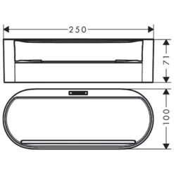 Hansgrohe WallStoris Deep Storage Basket - Matt White 7 Hansgrohe WallStoris Deep Storage Basket - Matt White -Home Bathroom Store hansgrohe wallstoris deep storage basket matt white 27912700 2