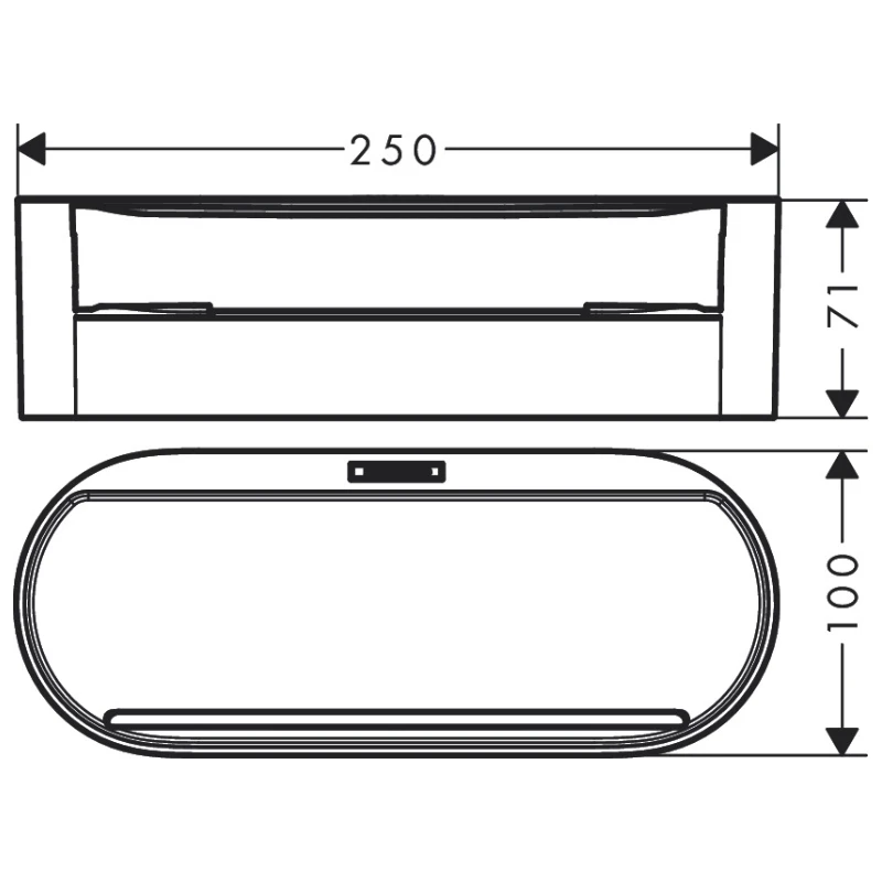 Hansgrohe WallStoris Deep Storage Basket - Matt White 5 Hansgrohe WallStoris Deep Storage Basket - Matt White - Image 3