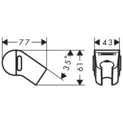 Hansgrohe WallStoris Push Slider - Matt Black 7 Hansgrohe WallStoris Push Slider - Matt Black -Home Bathroom Store hansgrohe wallstoris push slider matt black 27917670 2