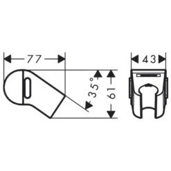 Hansgrohe WallStoris Push Slider - Matt White 5 Hansgrohe WallStoris Push Slider - Matt White -Home Bathroom Store hansgrohe wallstoris push slider matt white 27917700 1