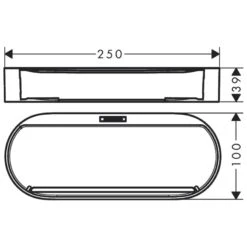 Hansgrohe WallStoris Storage Basket - Matt Black 7 Hansgrohe WallStoris Storage Basket - Matt Black -Home Bathroom Store hansgrohe wallstoris storage basket matt black 27913670 2