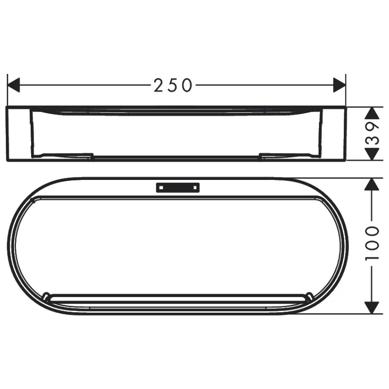 Hansgrohe WallStoris Storage Basket - Matt Black 5 Hansgrohe WallStoris Storage Basket - Matt Black - Image 3