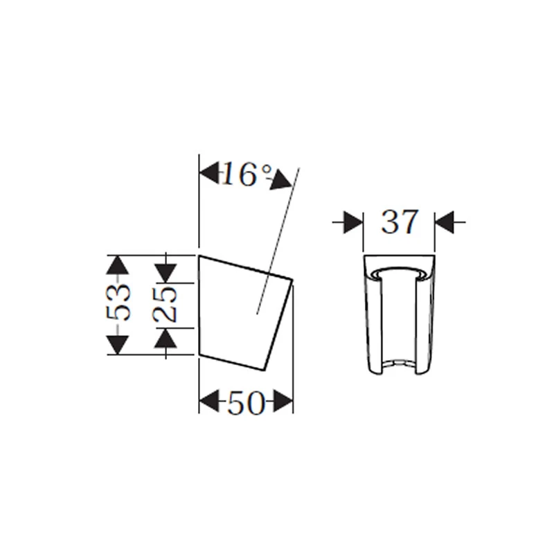 Hansgrohe Porter'S Shower Head Holder - Chrome 4 Hansgrohe Porter'S Shower Head Holder - Chrome - Image 2