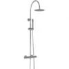 Hudson Reed Luxury Round Thermostatic Bar Mixer Shower - Chrome -Home Bathroom Store hudson reed luxury round thermostatic bar mixer shower chrome a3530