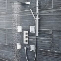 Hudson Reed Sheer Slide Rail Kit - Chrome -Home Bathroom Store hudson reed sheer slide rail kit chrome a3167 1