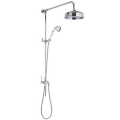 Hudson Reed Victorian Grand Rigid Riser Kit With Diverter - Chrome