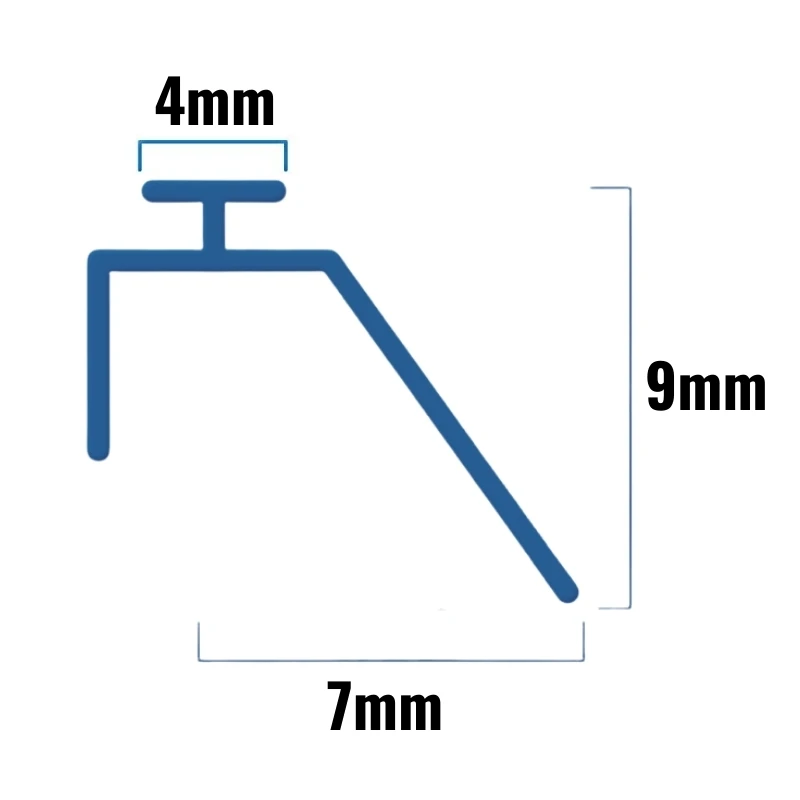 Inventive Creations Aquarius Tee Ledge Seal (Hard Fins) - 1200mm Long 4 Inventive Creations Aquarius Tee Ledge Seal (Hard Fins) - 1200mm Long - Image 2