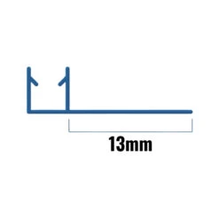 Inventive Creations Back Fins - 8mm Glass - Pair - 13mm - 1900mm Long -Home Bathroom Store inventive creations back fins 8mm glass pair 13mm 1900mm long 8.13bf 1