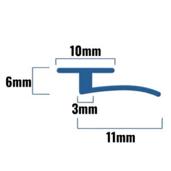 Inventive Creations Flat Jay Seal - 1900mm Long -Home Bathroom Store inventive creations flat jay seal 1900mm long fltj 1900 1