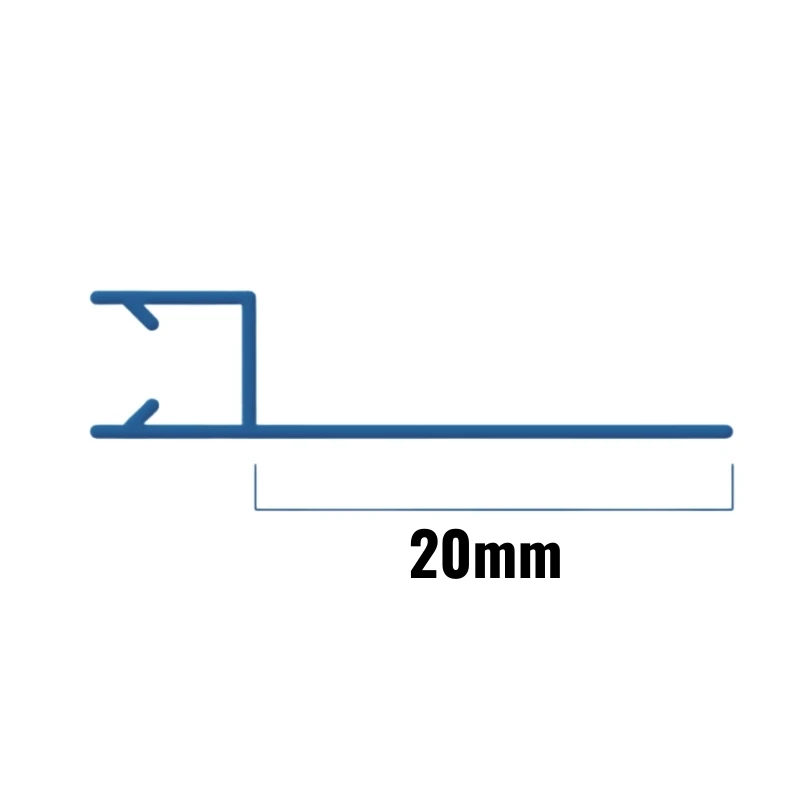 Inventive Creations Inline Seal - 4-6mm Glass - 20mm - 1900mm Long 3 Inventive Creations Inline Seal - 4-6mm Glass - 20mm - 1900mm Long - Image 2