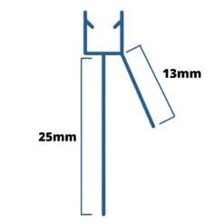 Inventive Creations Large Gap Seal - 8mm Glass - 25mm - 1900mm Long 5 Inventive Creations Large Gap Seal - 8mm Glass - 25mm - 1900mm Long -Home Bathroom Store inventive creations large gap seal 8mm glass 25mm 1900mm long 8lg 1900 1