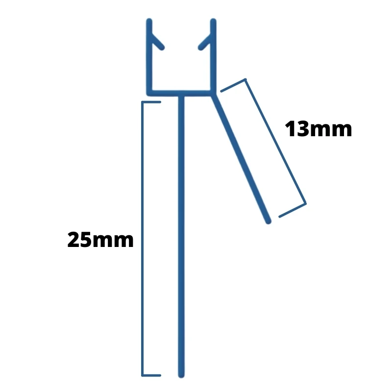 Inventive Creations Large Gap Seal - 8mm Glass - 25mm - 1900mm Long 4 Inventive Creations Large Gap Seal - 8mm Glass - 25mm - 1900mm Long - Image 2