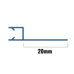 Inventive Creations Shower Seal - 10mm Glass - 20mm - 1900mm Long -Home Bathroom Store inventive creations shower seal 10mm glass 20mm 1900mm long 10inl 1