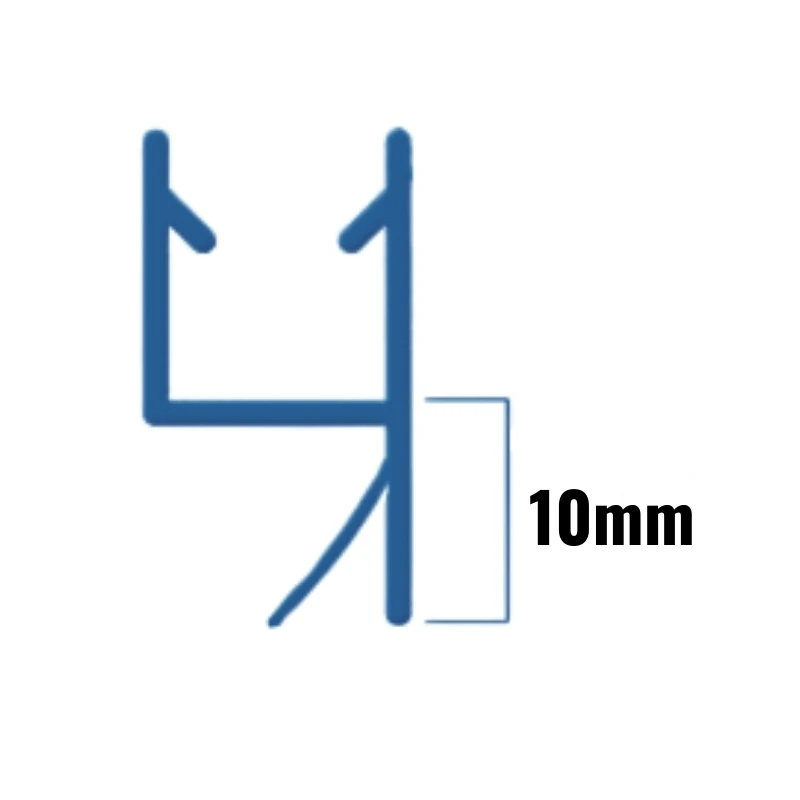 Inventive Creations Small Inline Seal - 10mm Glass - 10mm - 1900mm Long 4 Inventive Creations Small Inline Seal - 10mm Glass - 10mm - 1900mm Long - Image 2