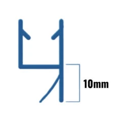 Inventive Creations Small Inline Seal - 8mm Glass - 10mm - 1900mm Long -Home Bathroom Store inventive creations small inline seal 8mm glass 10mm 1900mm long 8sinl 1