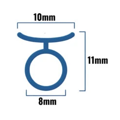 Inventive Creations Tee Bubble Seal - 1200mm Long -Home Bathroom Store inventive creations tee bubble seal 1200mm long tb 1200 1