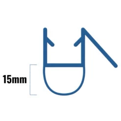 Inventive Creations Unique Seal - 8mm Glass - 8mm - 1200mm Long -Home Bathroom Store inventive creations unique seal 8mm glass 8mm 1200mm long 8un 1200 1